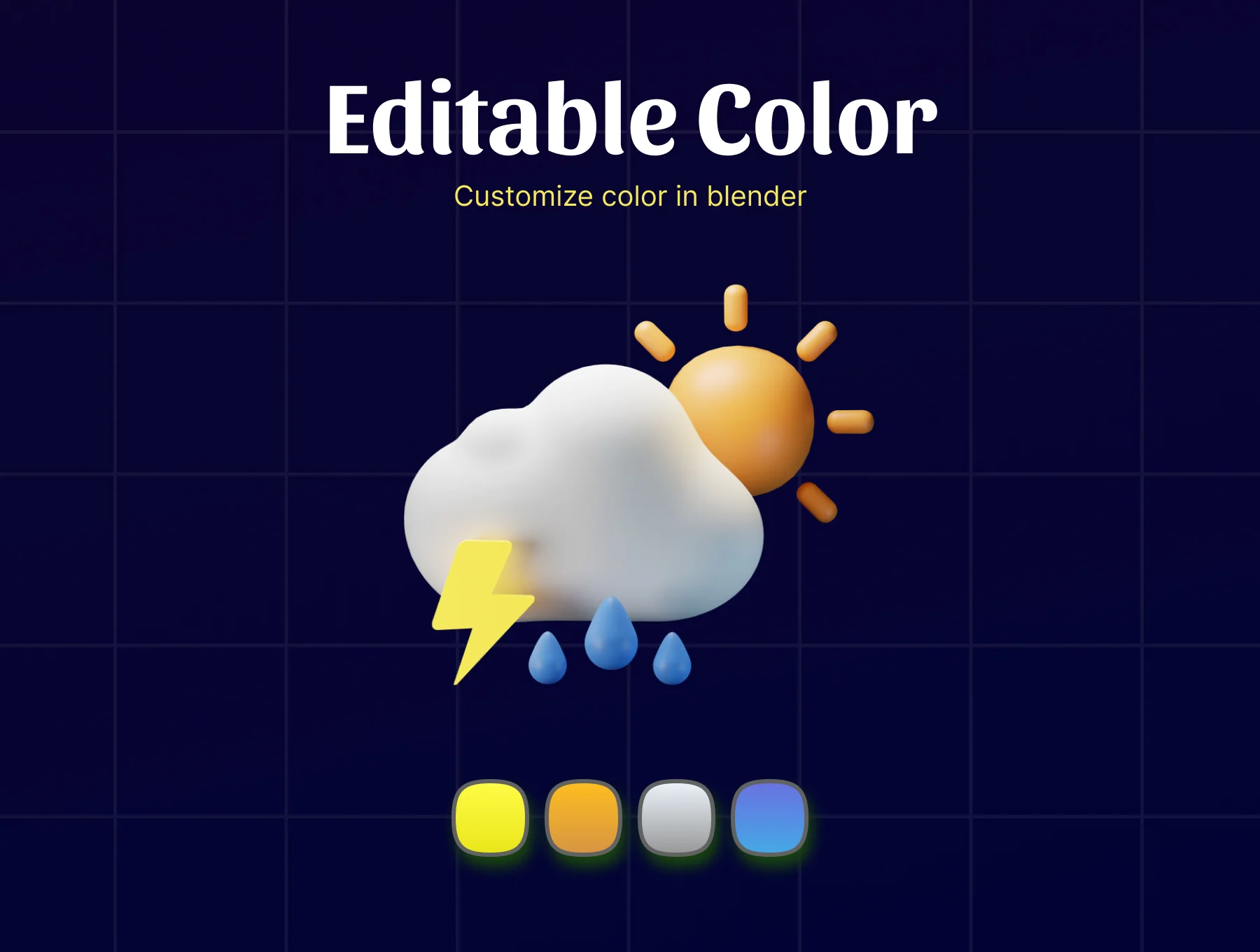 Weather 3D Icon Packs 3