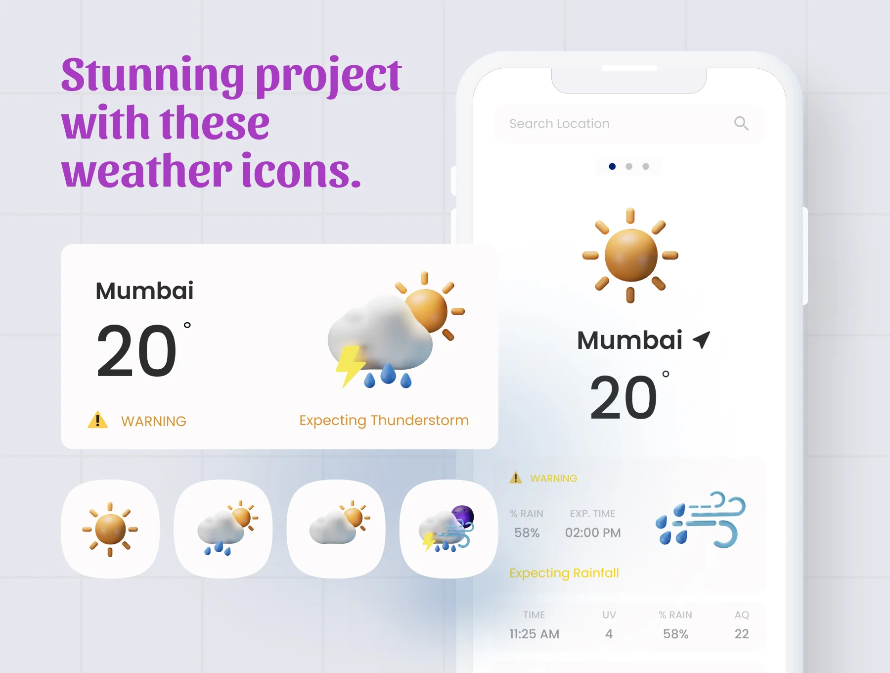 Weather 3D Icon Packs 6