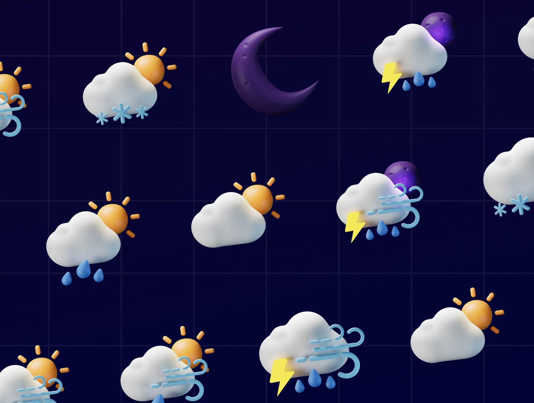 Weather 3D Icon Packs 8
