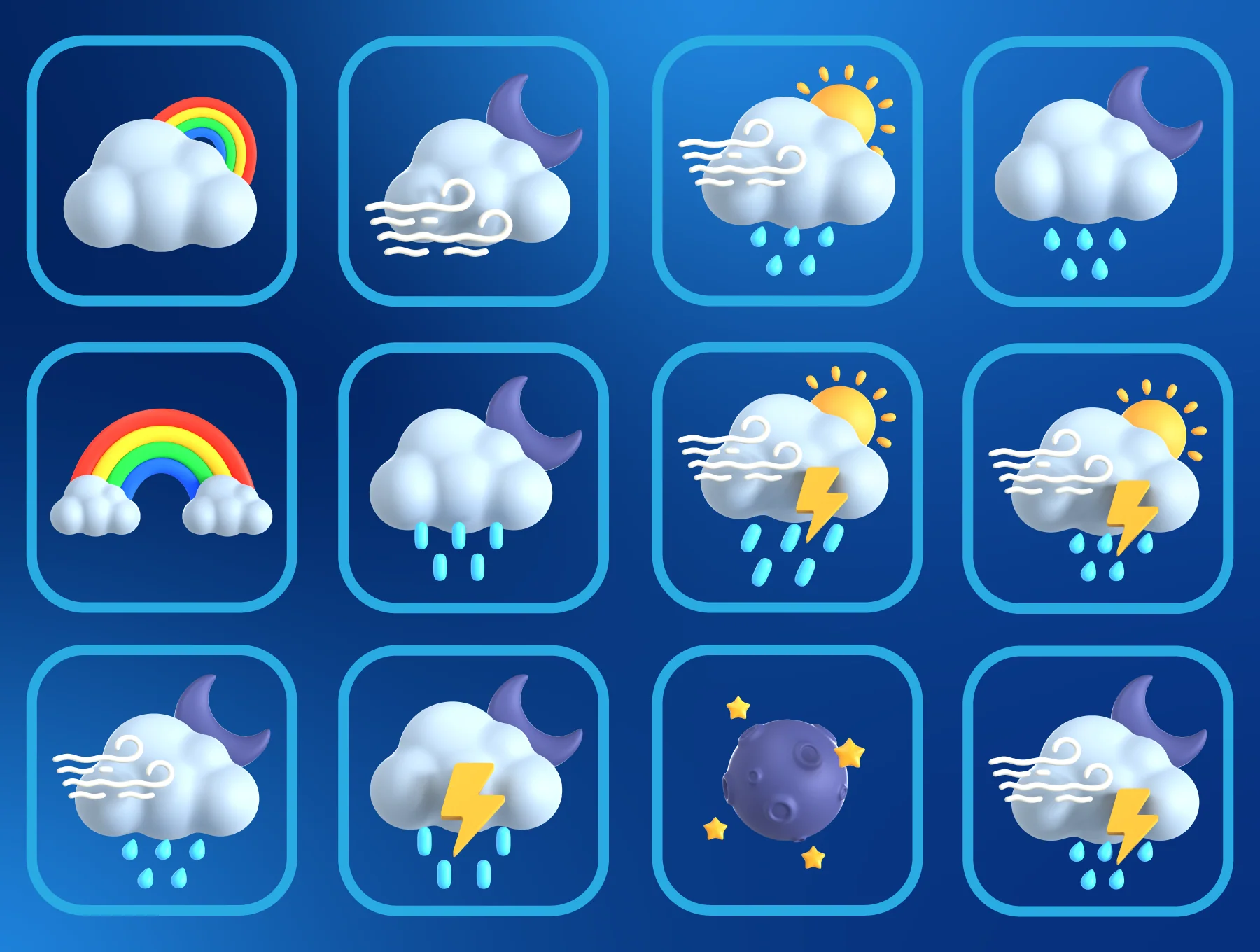 Weather 3D Icon Set 5