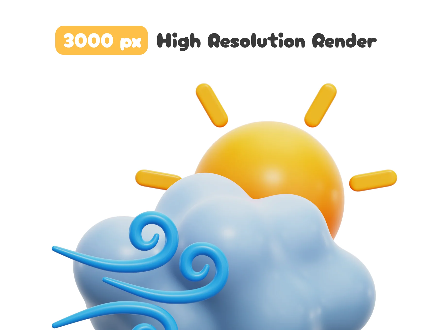 Weather 3D Icons Set 2