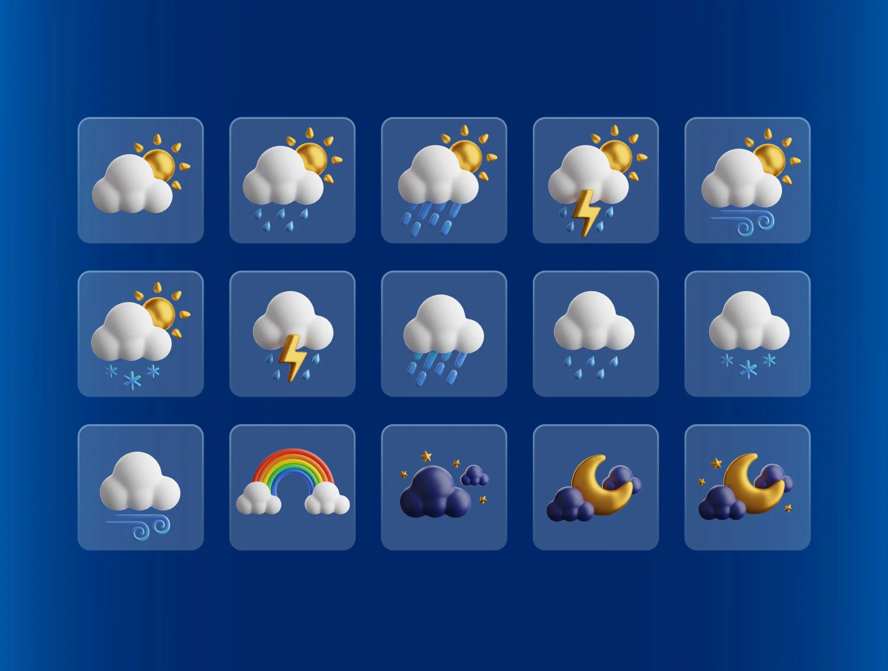 Weather 3D Icons 3
