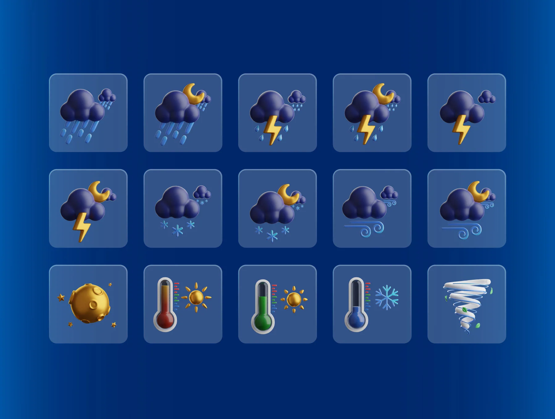Weather 3D Icons 4