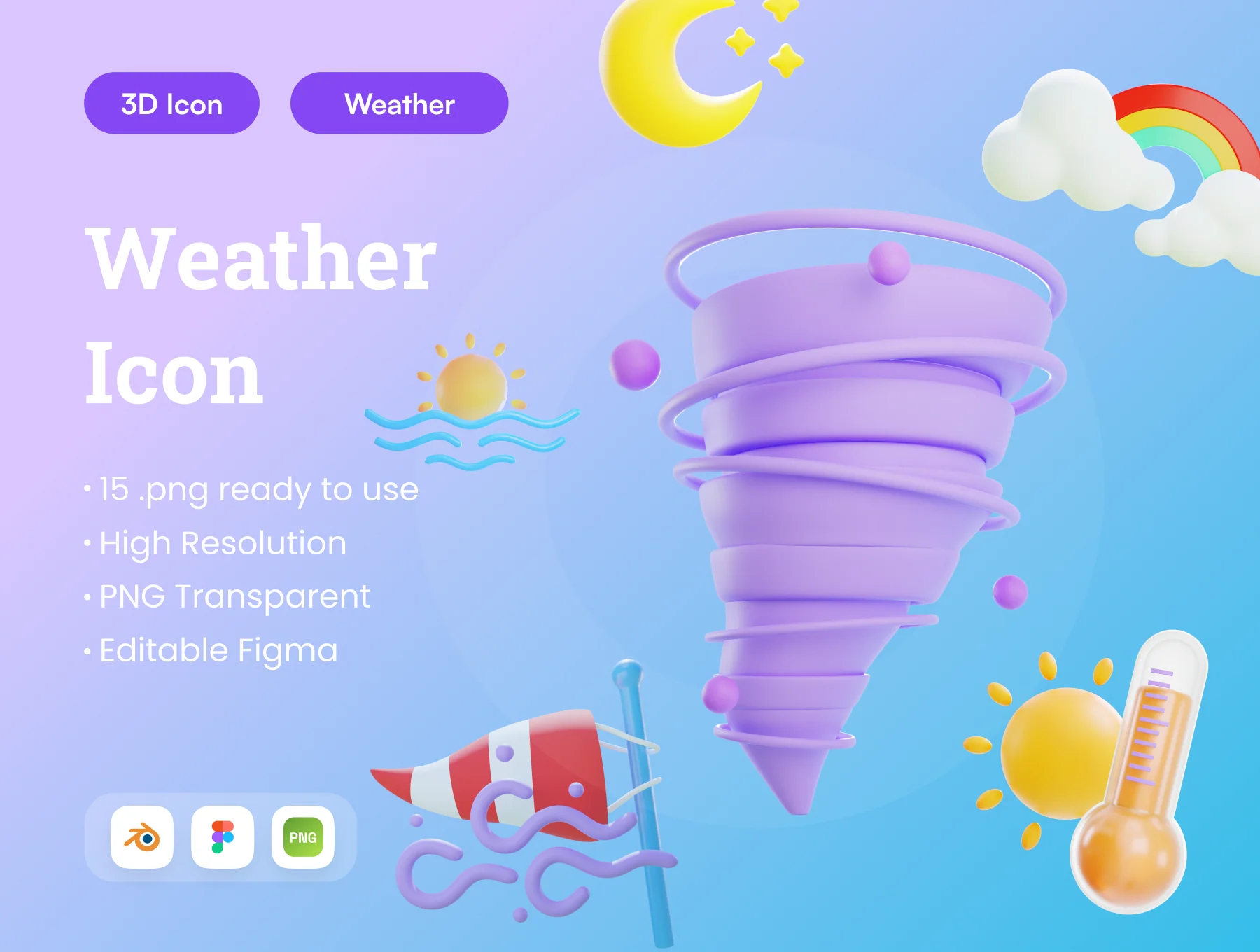 Weather 3D Illustration