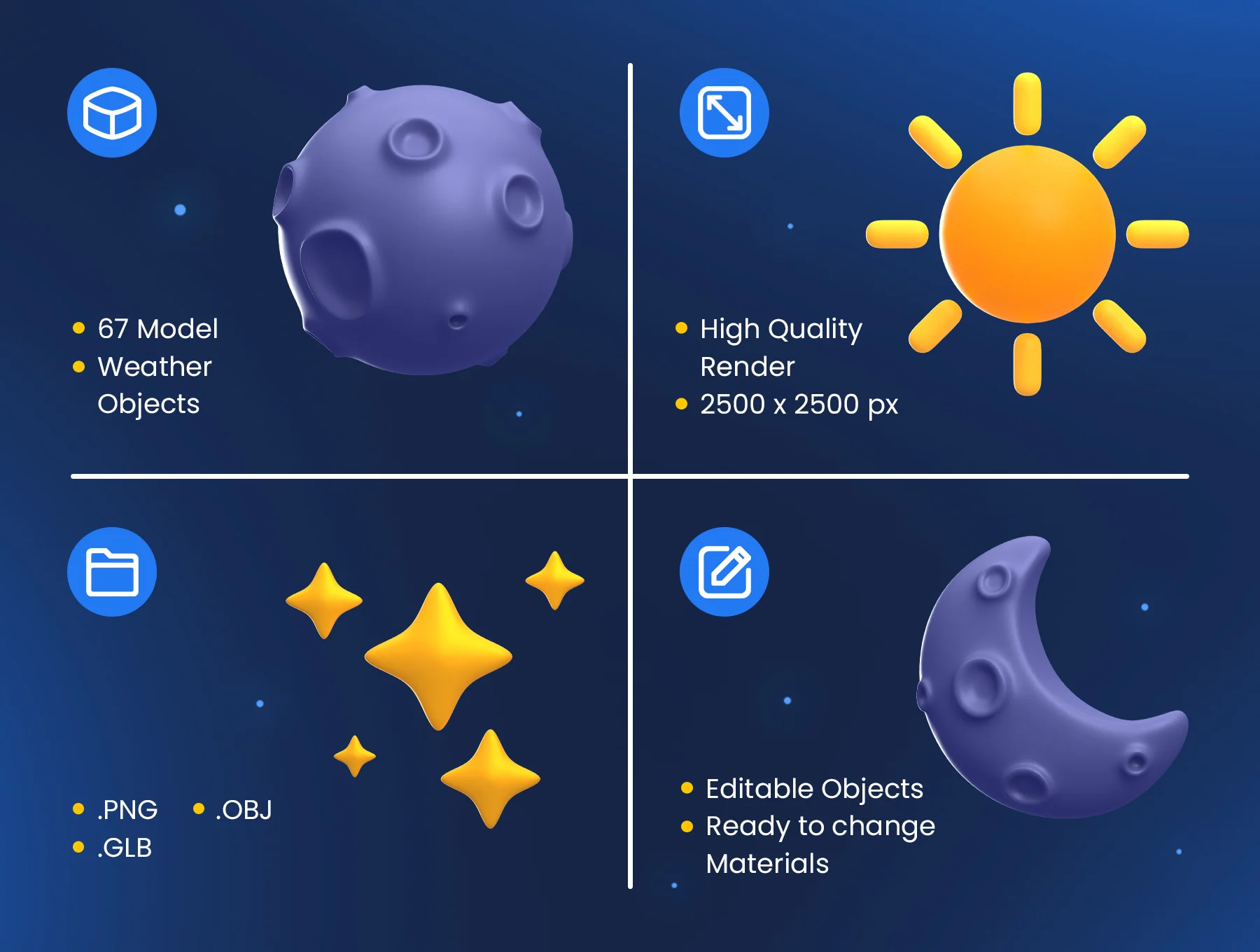 Weather 3D Illustrations 2