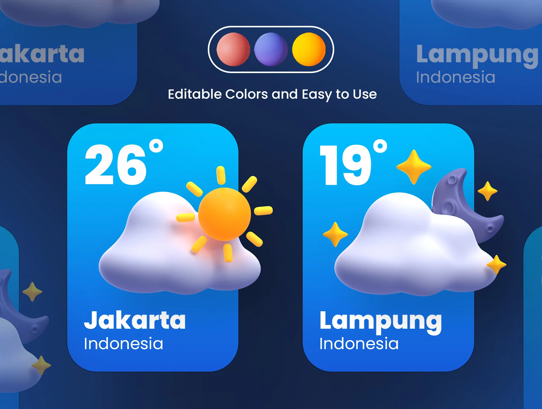 Weather 3D Illustrations 4