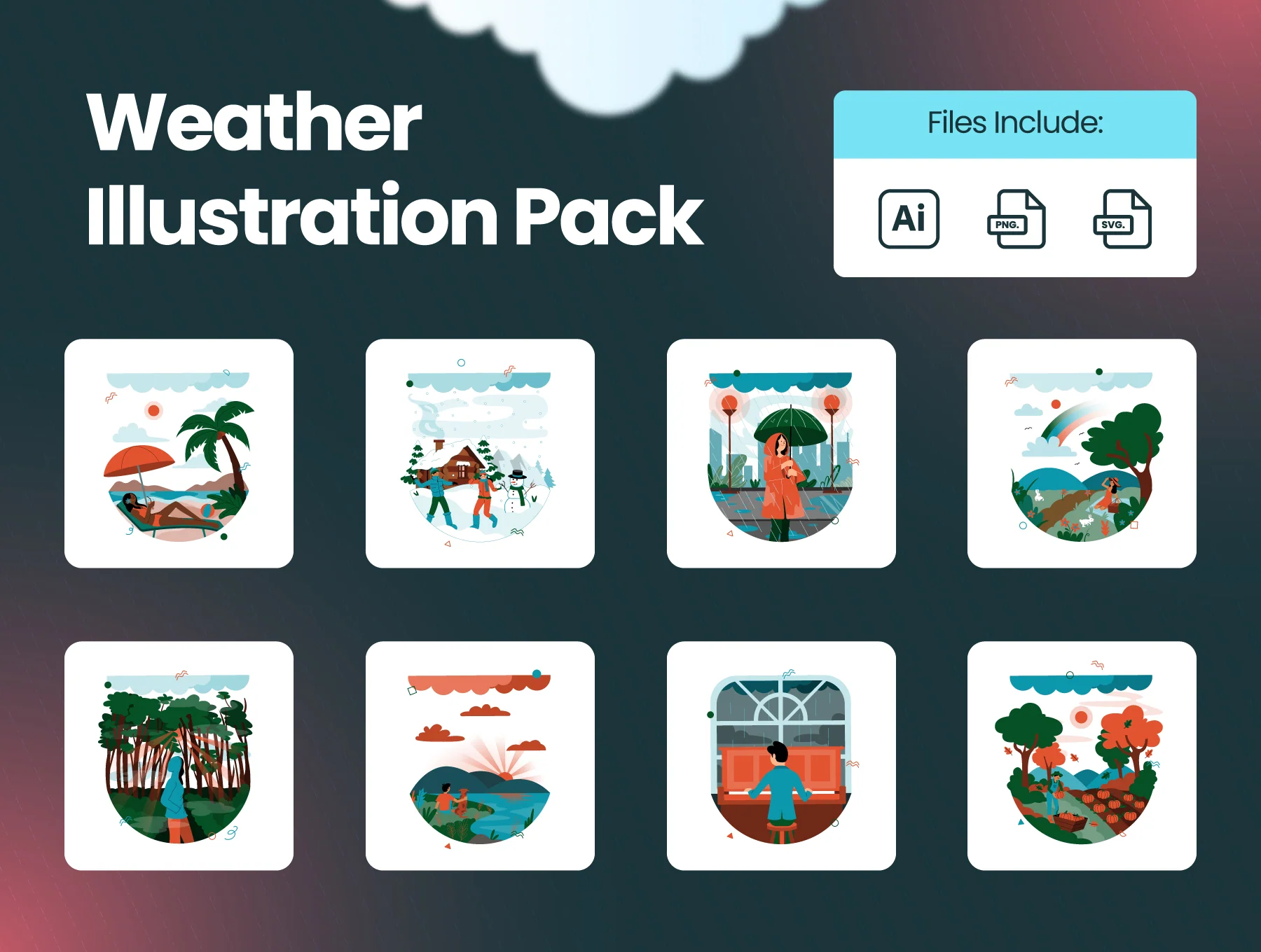 Weather Illustration Pack