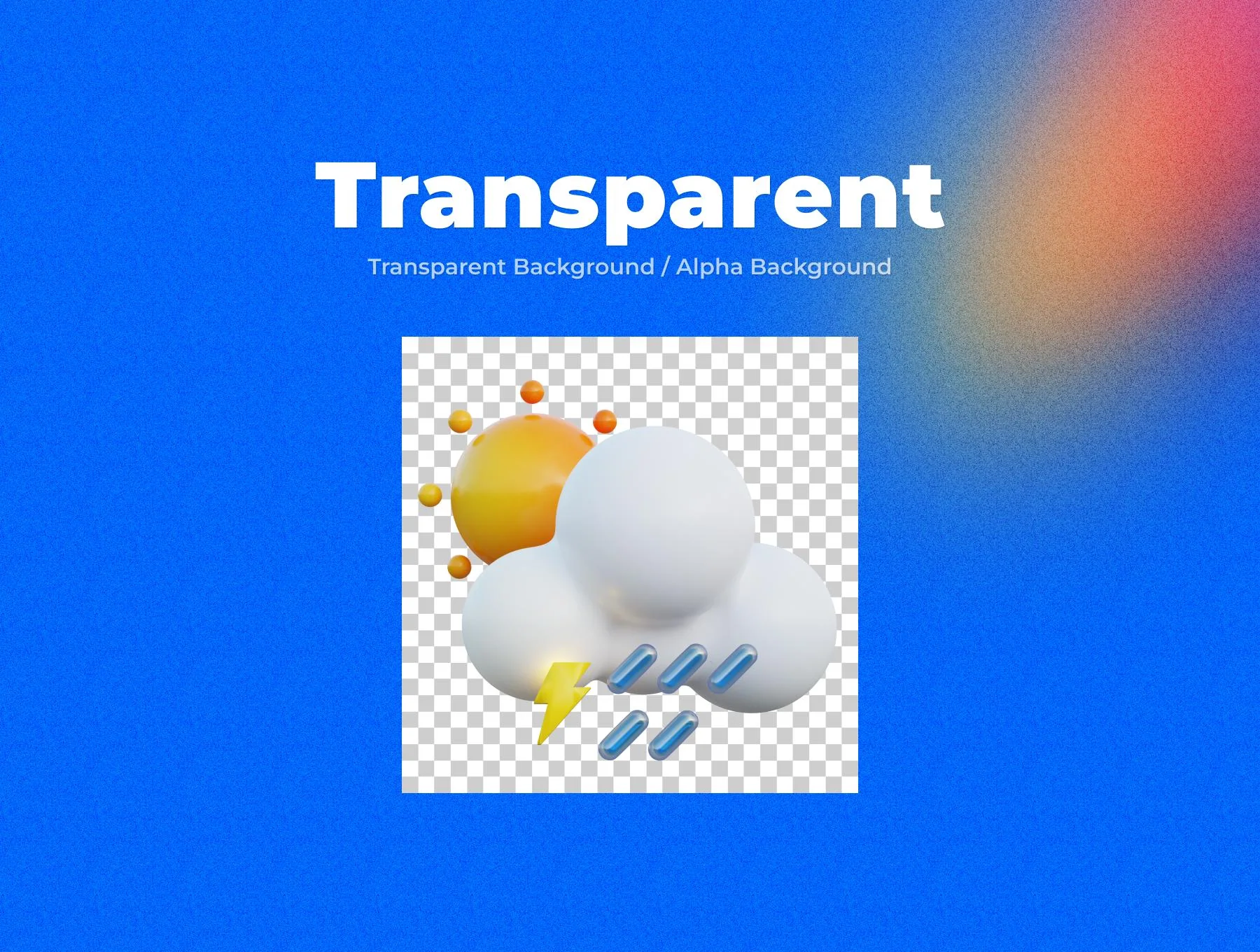 Weatheryx - Weather Forecasts 3D Icons Pack 4