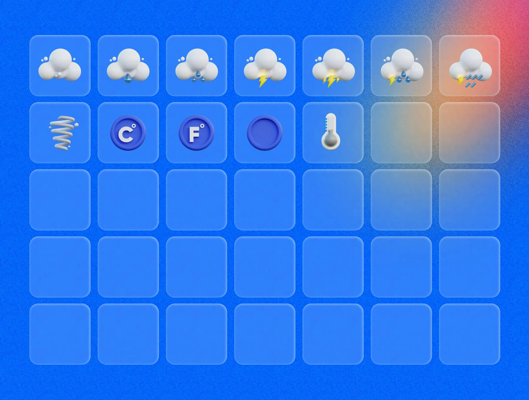 Weatheryx - Weather Forecasts 3D Icons Pack 7