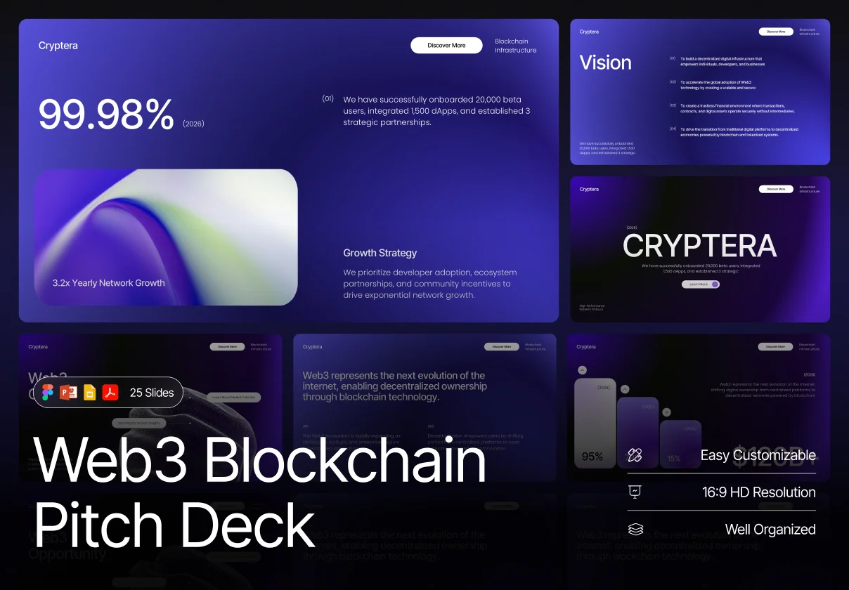Web 3 Blockchain Pitch Deck Template