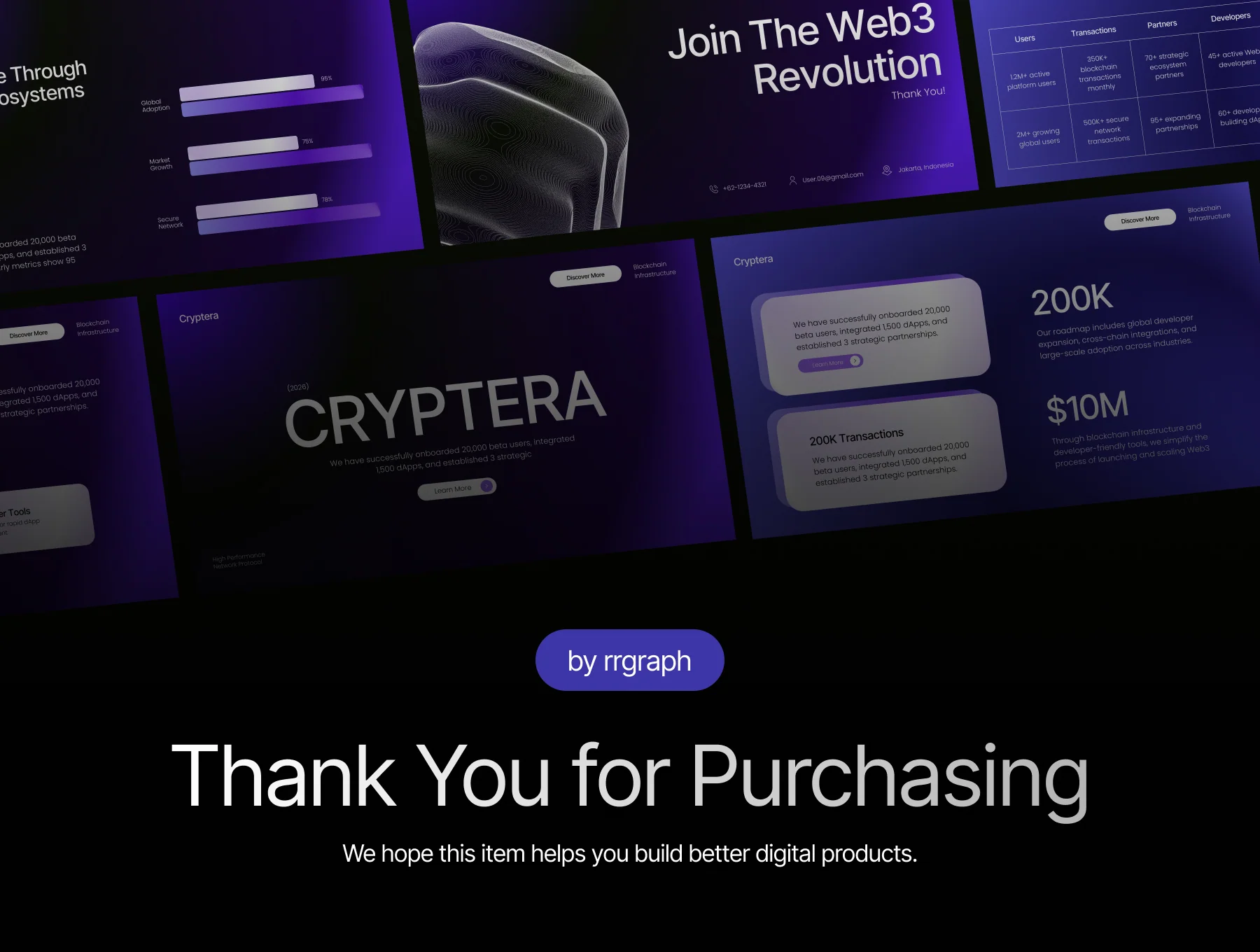 Web 3 Blockchain Pitch Deck Template 6
