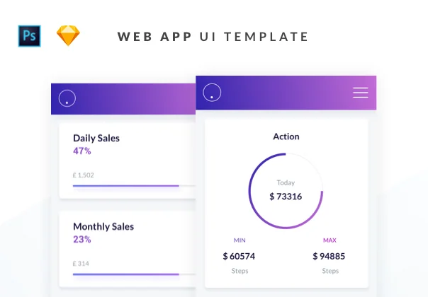 Mobile Web App UI Template