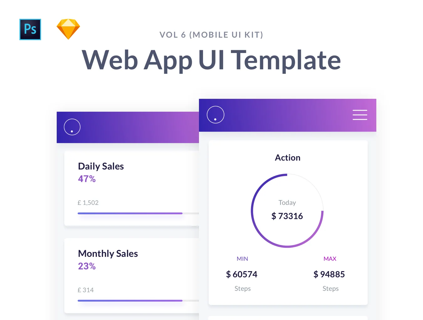 Mobile Web App UI Template