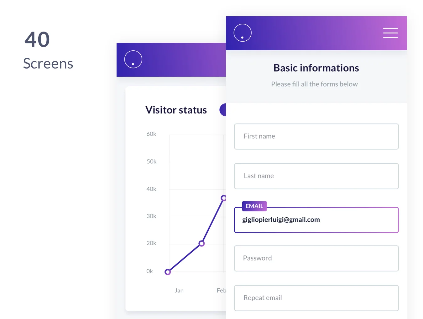 Mobile Web App UI Template 4
