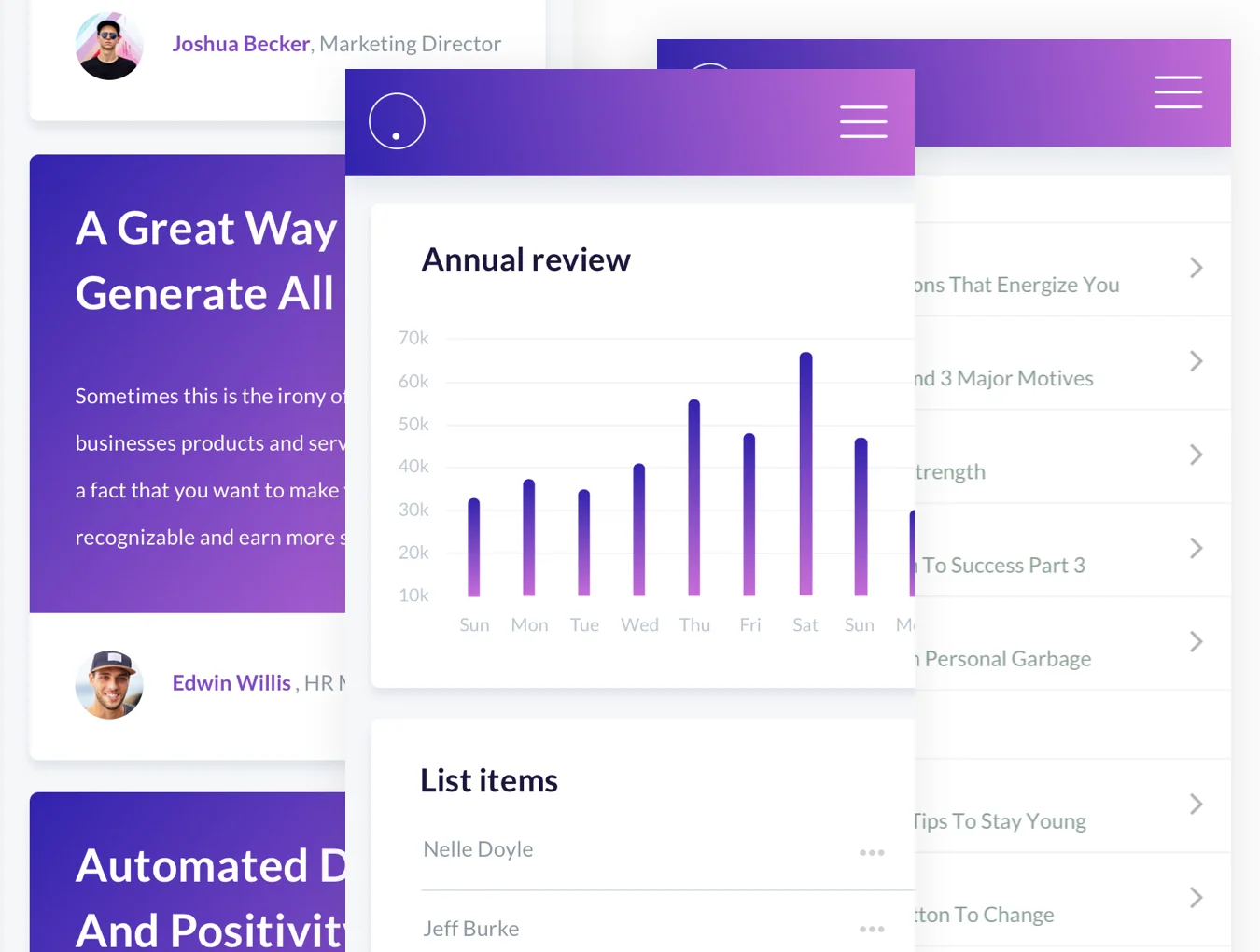 Mobile Web App UI Template 5