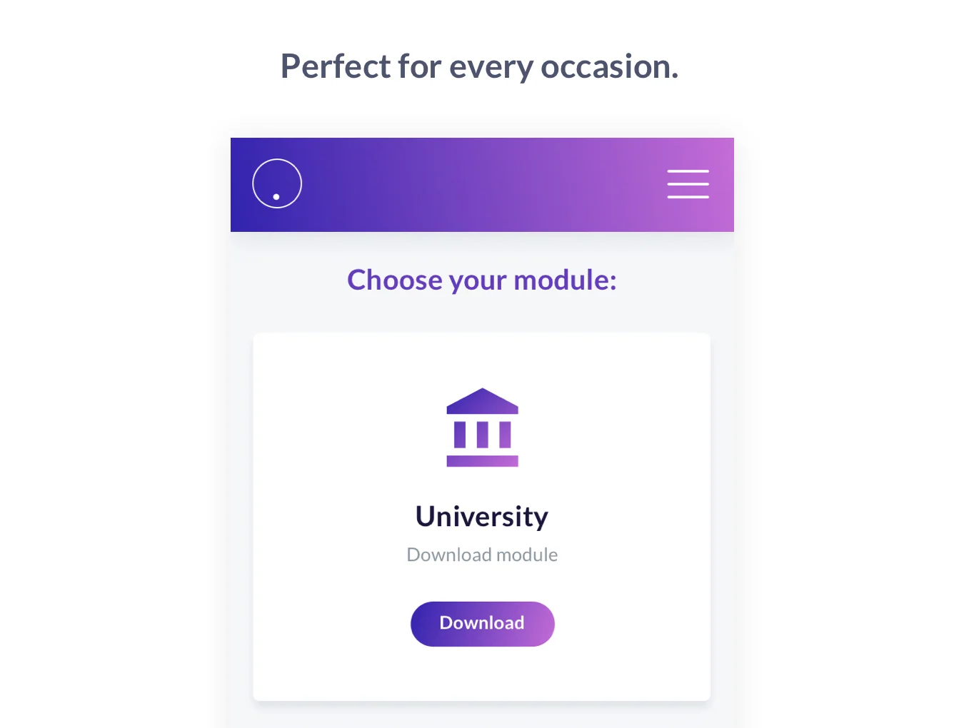 Mobile Web App UI Template 8