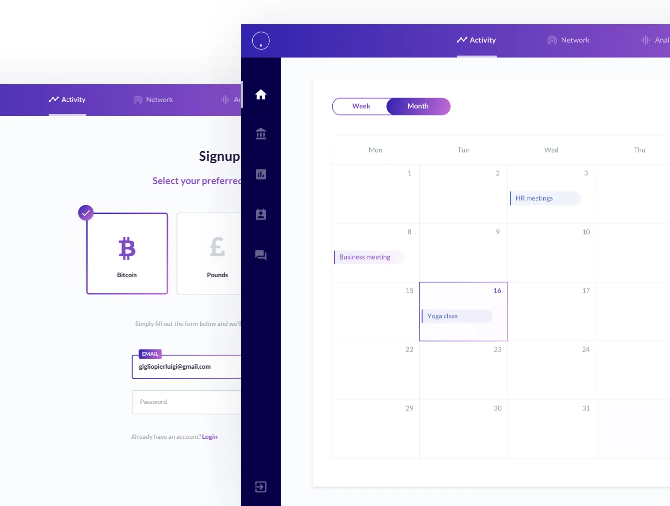 Web App UI Template 3