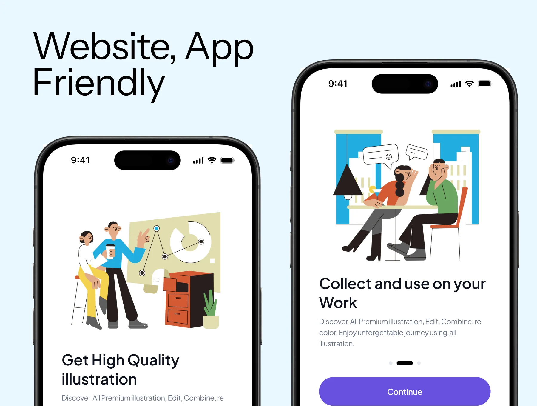 Web & Apps Friendly Illustrations Pack 2