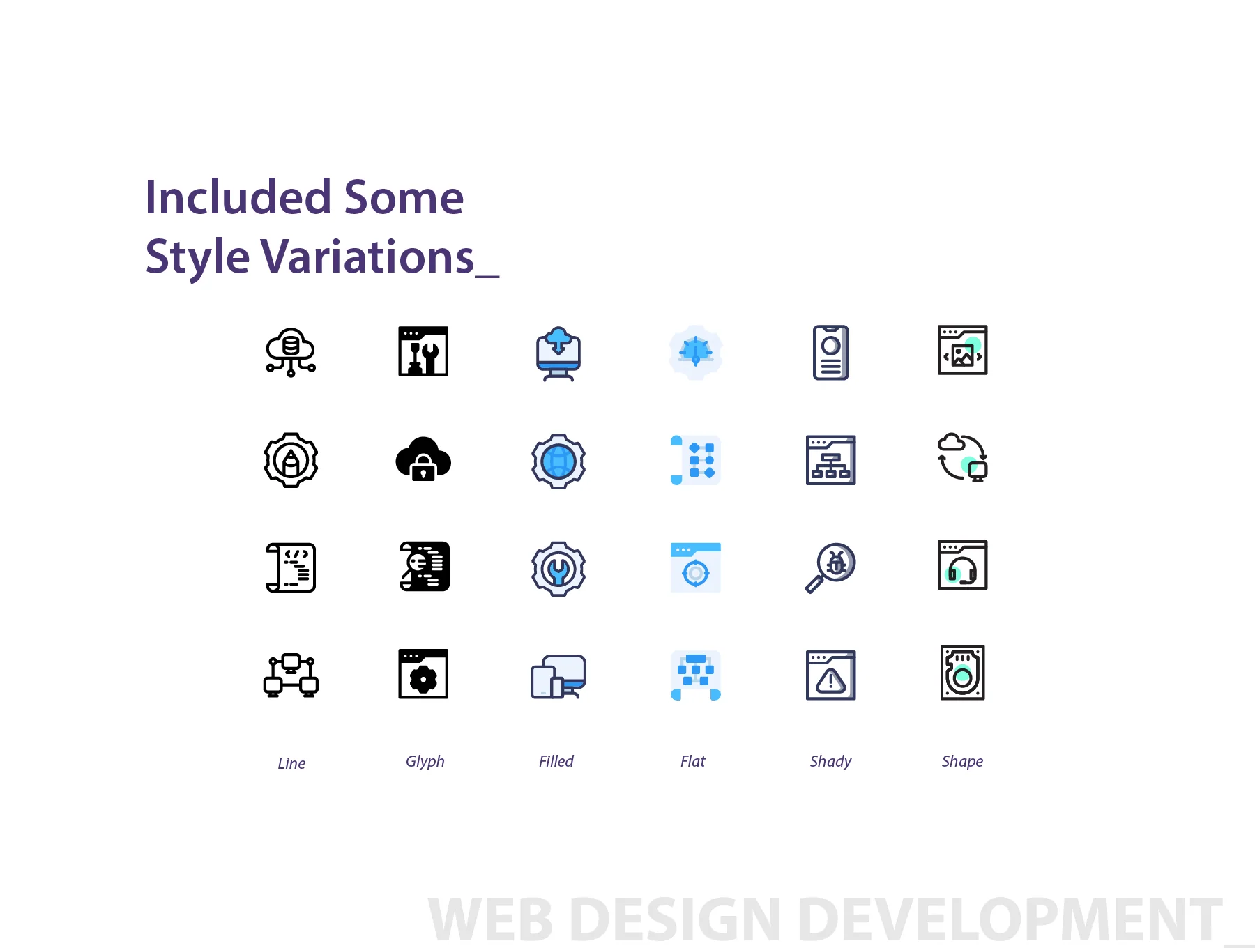 300 Design Development Icons Set 5