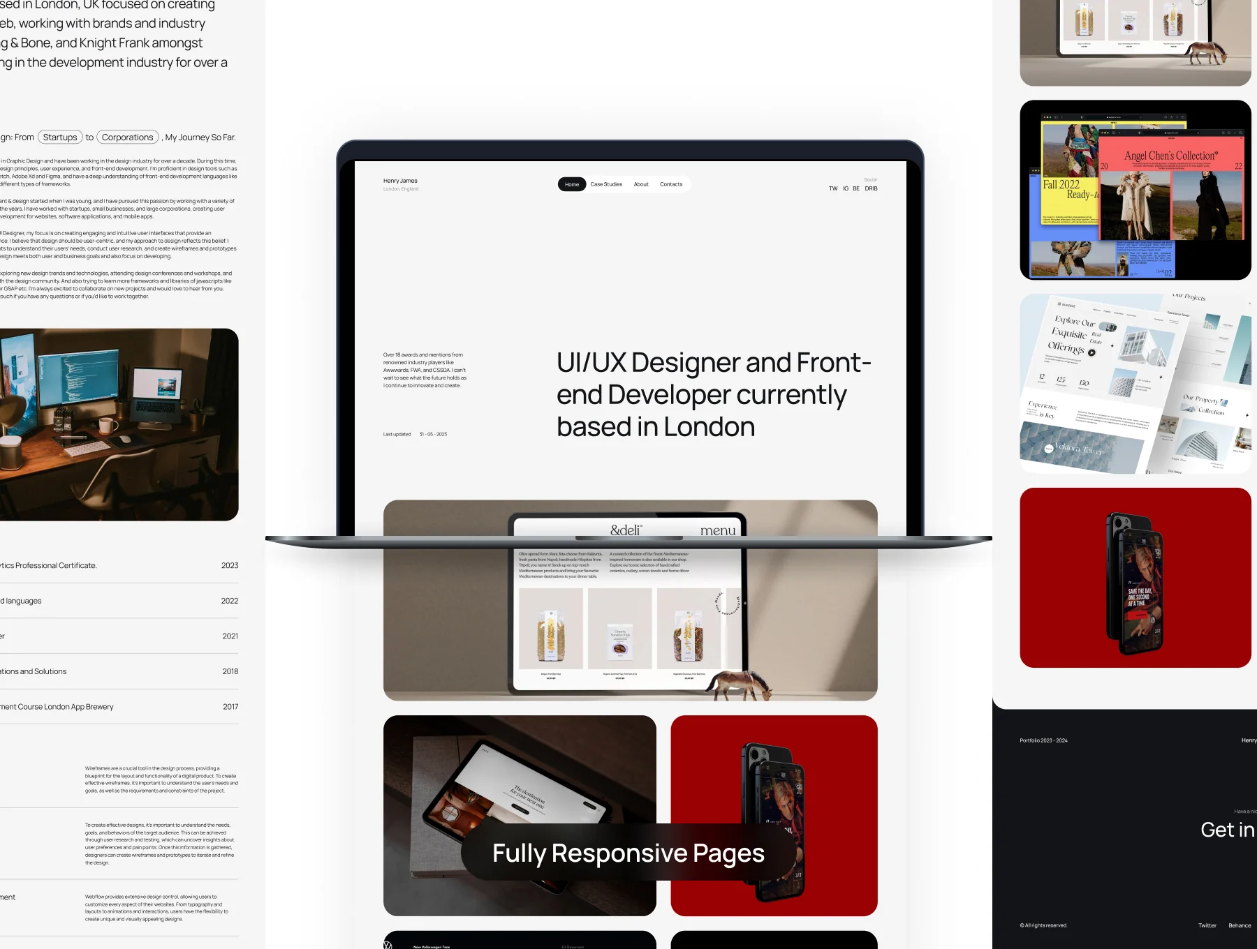 Web Designer & Developer Portfolio Coded Template 4