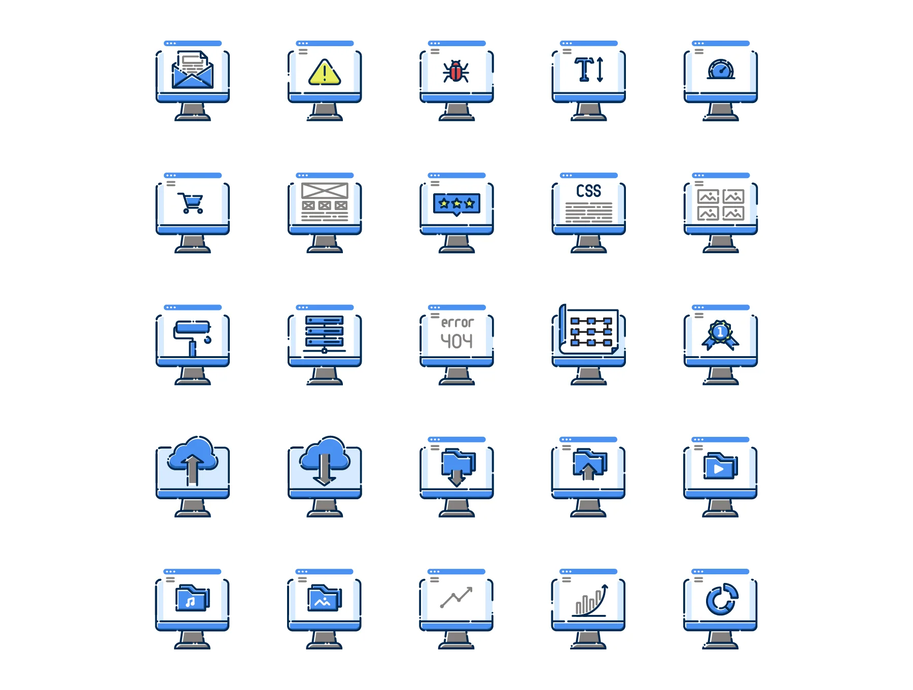 100 Web Development Icons Set 3