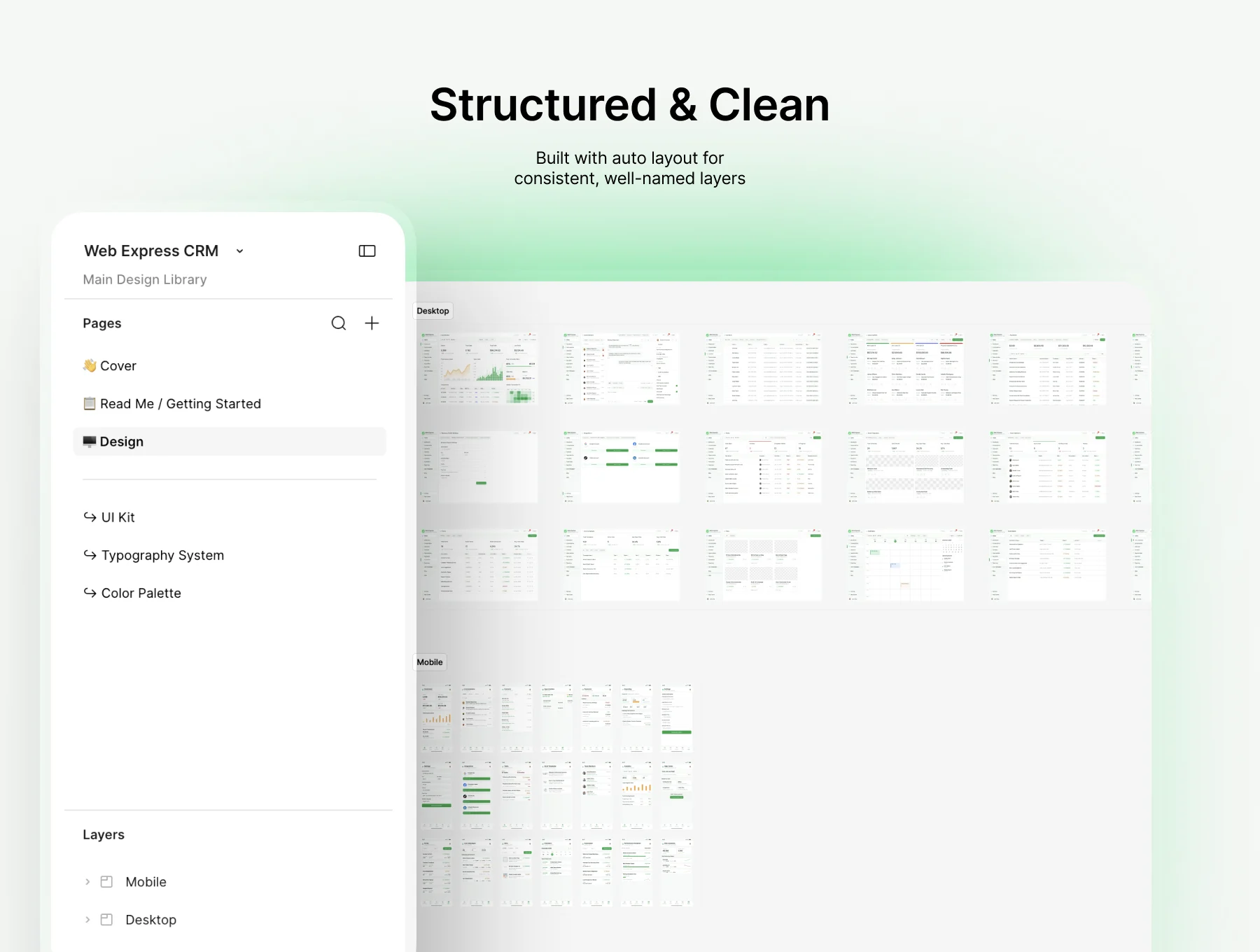 Web Express — SaaS CRM Dashboard Kit 3