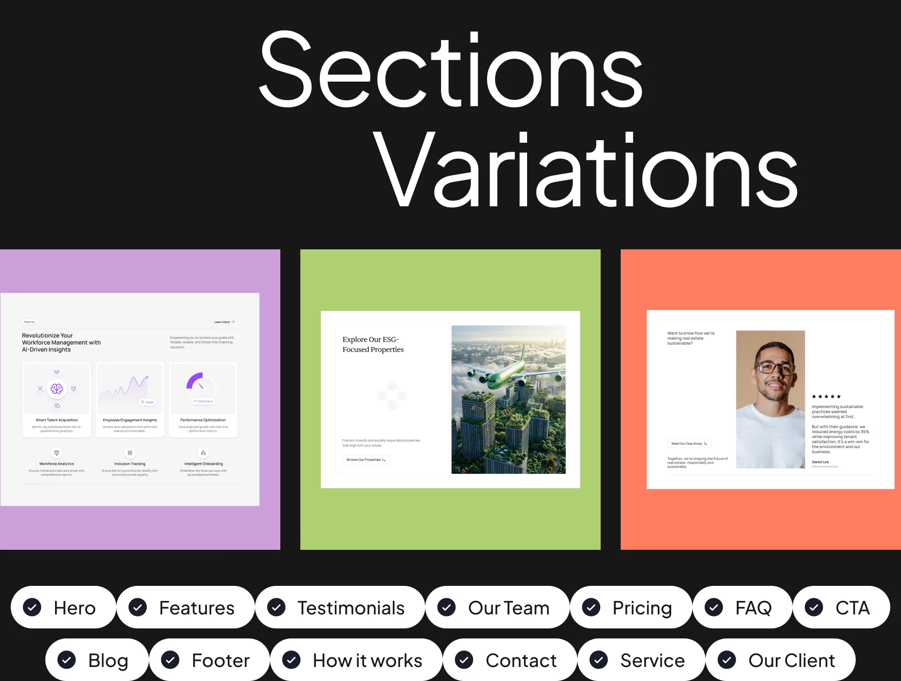 Web Page Section Components 3