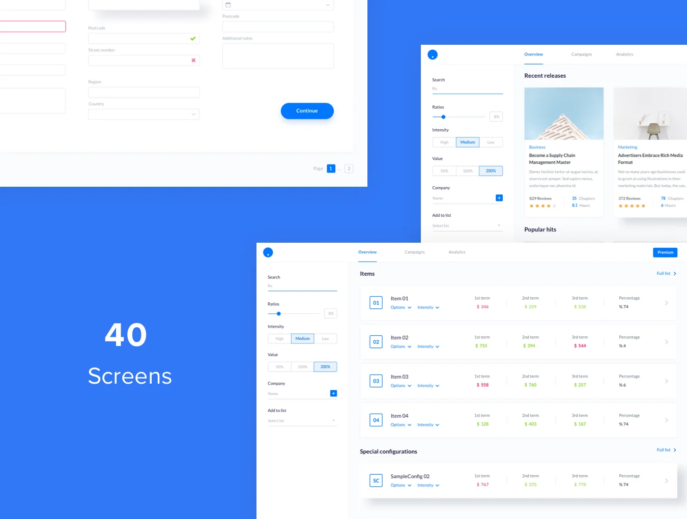 Web SaaS Dashboard UI Kit 4