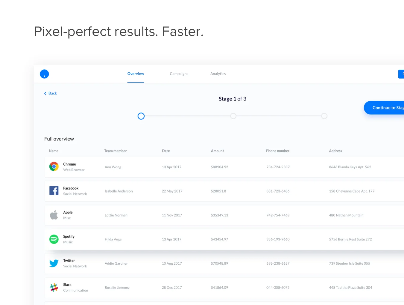 Web SaaS Dashboard UI Kit 8