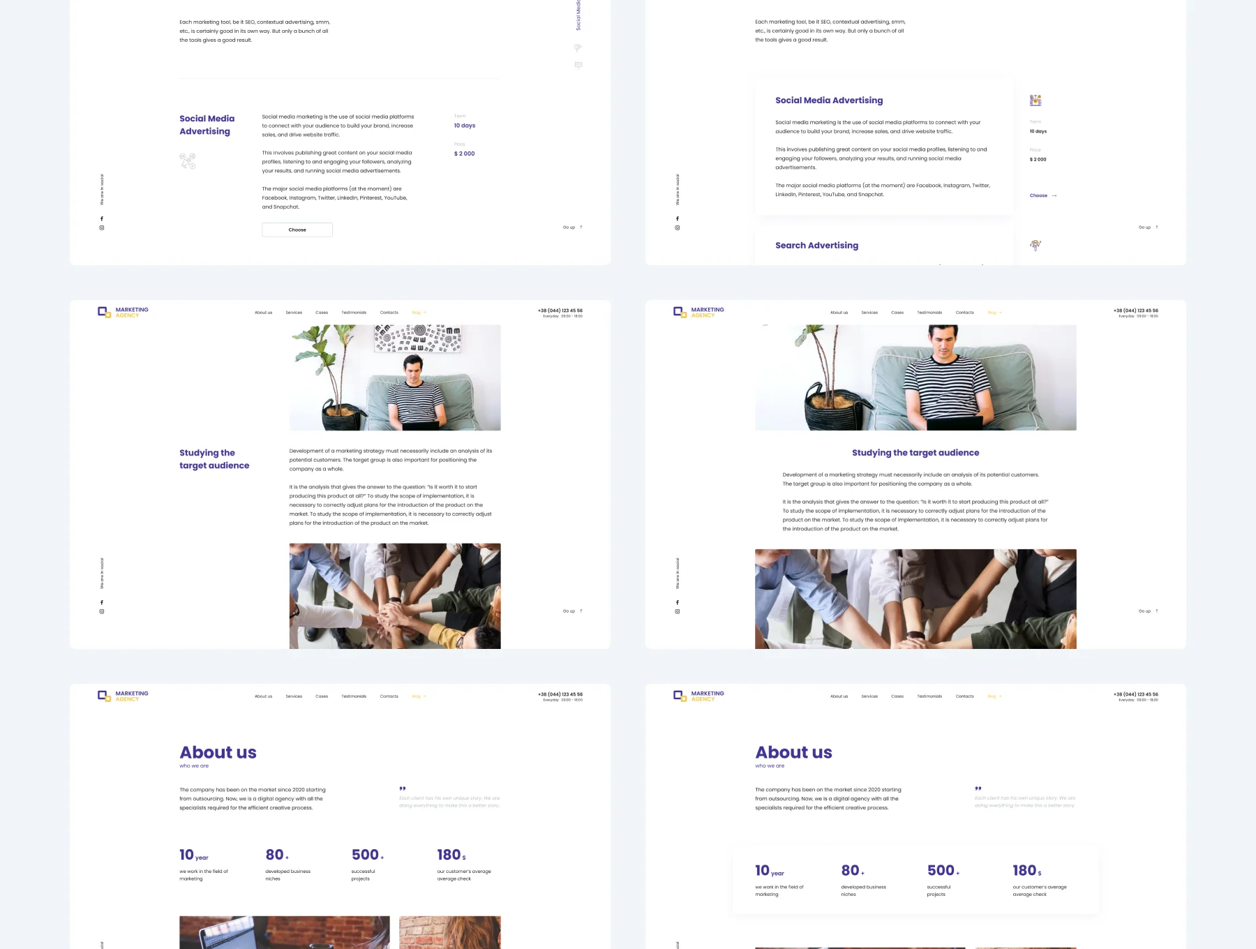 Web UI kit for Marketing or IT agency 4