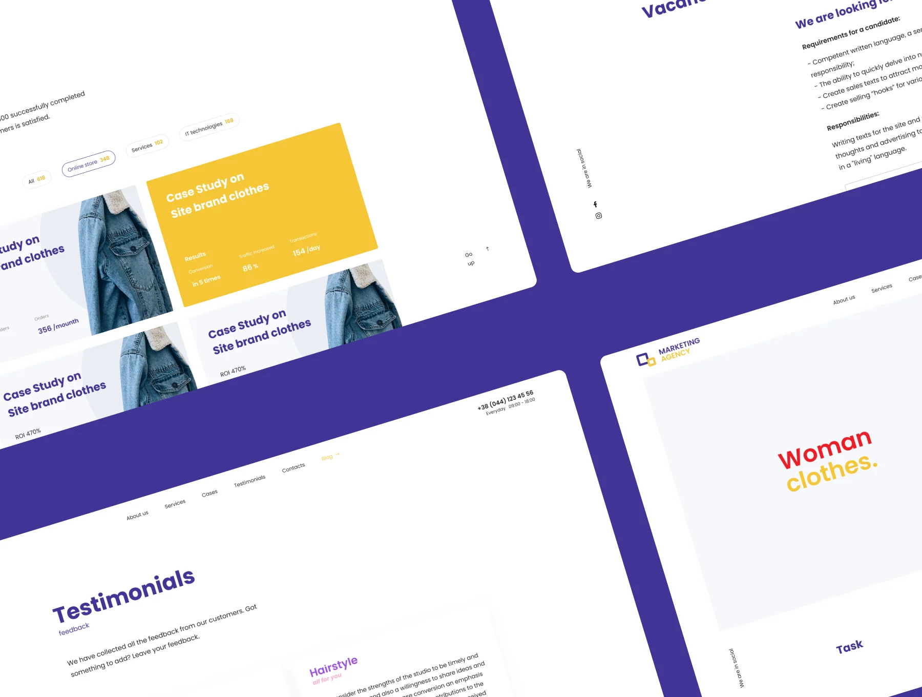 Web UI kit for Marketing or IT agency 5