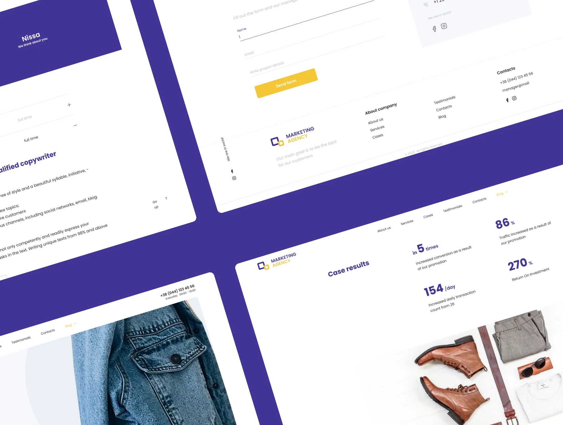 Web UI kit for Marketing or IT agency 6