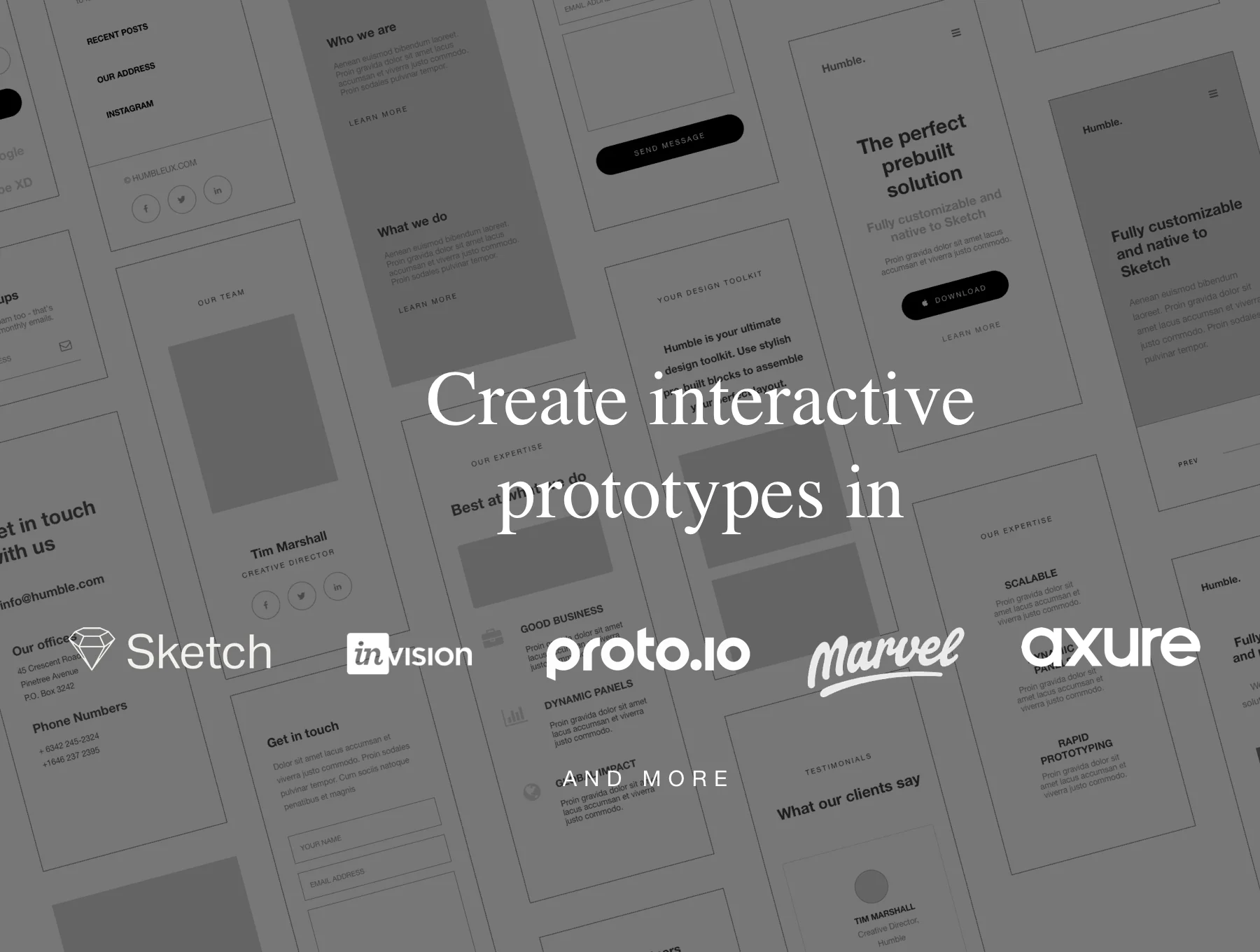 Web Wireframe Kit for Corporate site 9