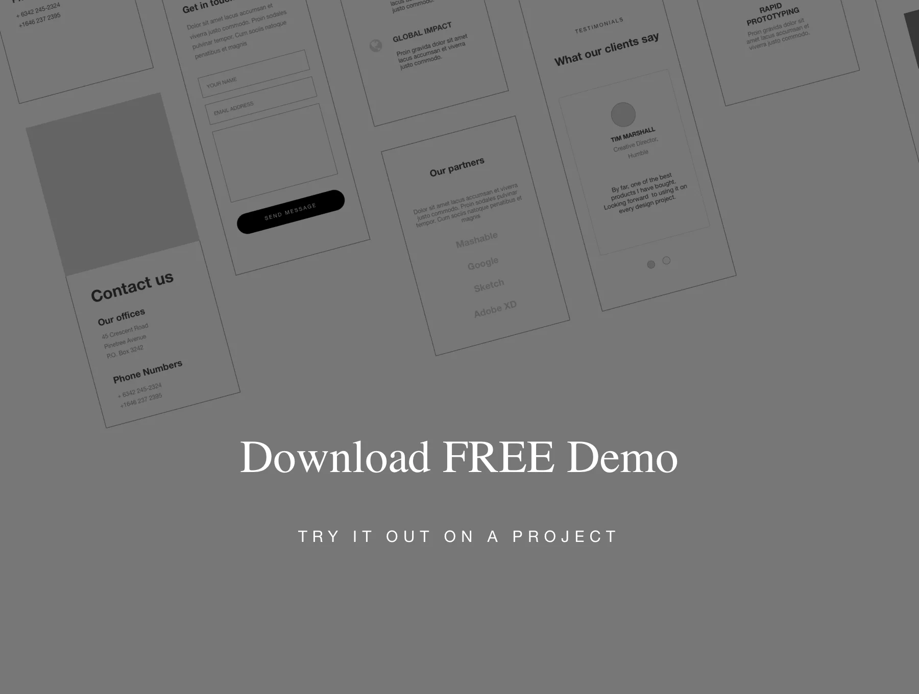 Web Wireframe Kit for Corporate site 10