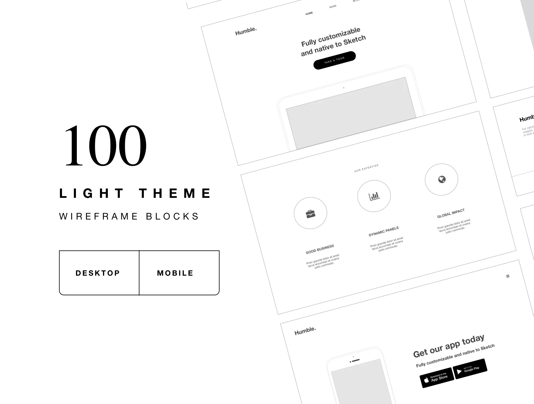 Web Wireframe Kit for Corporate site 5