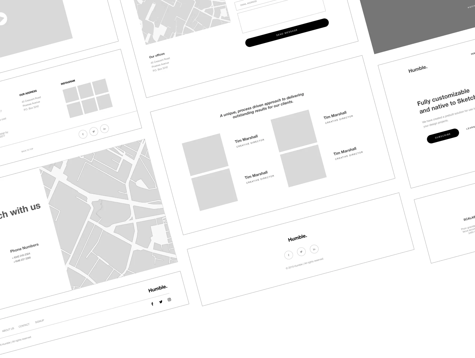 Web Wireframe Kit for Corporate site 6