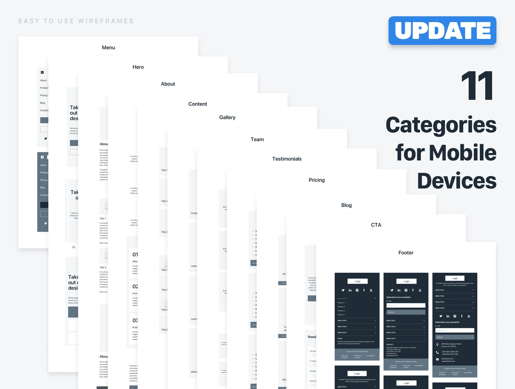 Web Wireframes Kit (Desktop and Mobile) 4