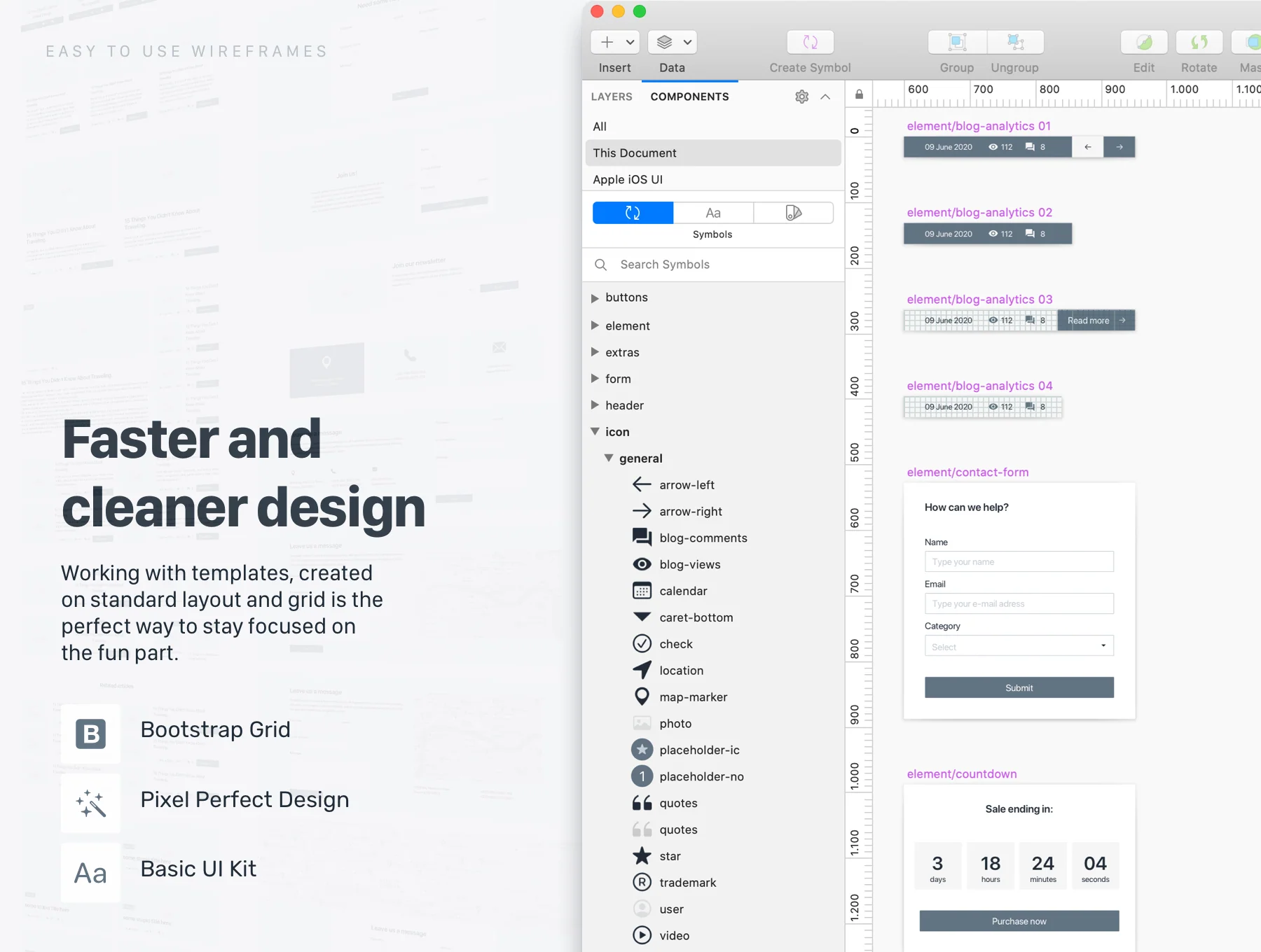 Web Wireframes Kit (Desktop and Mobile) 7