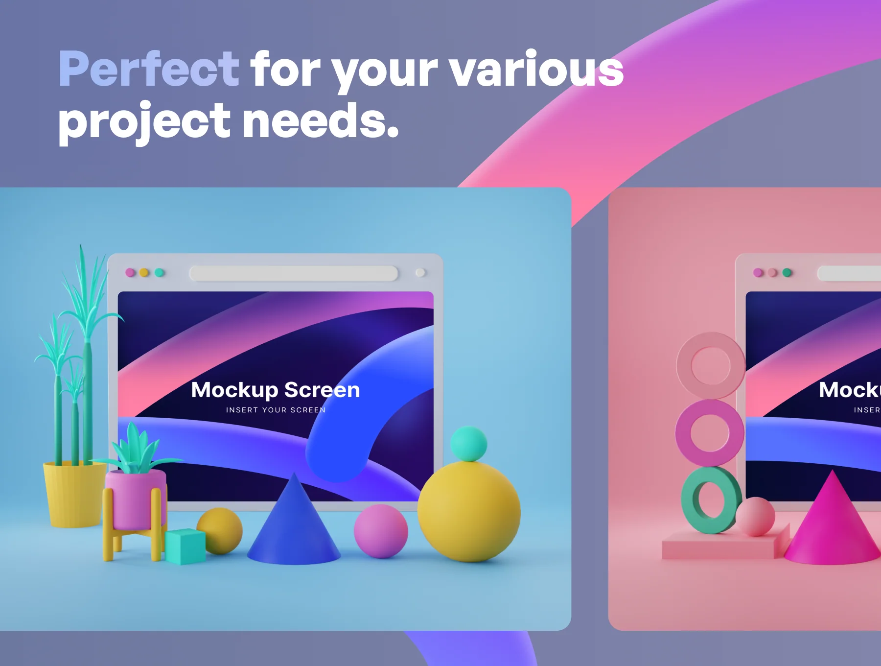Webby - 3D Phone Scene Mockups 3