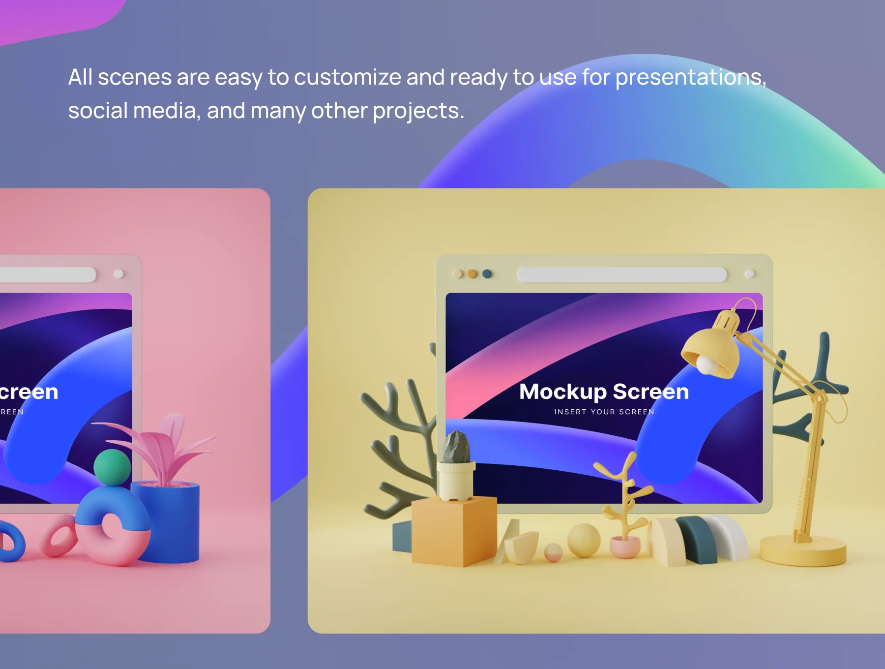 Webby - 3D Phone Scene Mockups 4