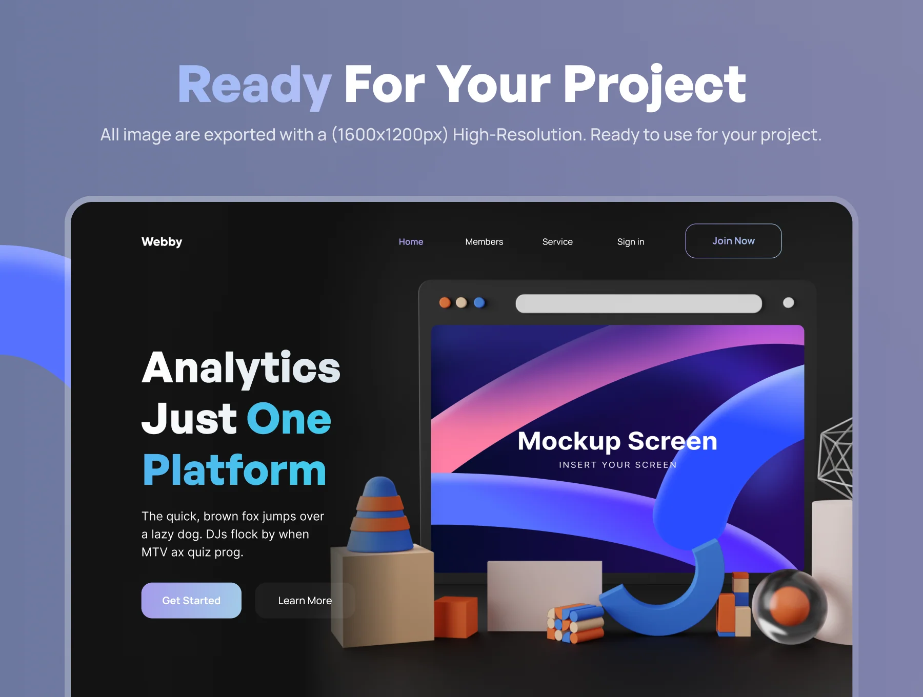 Webby - 3D Phone Scene Mockups 5