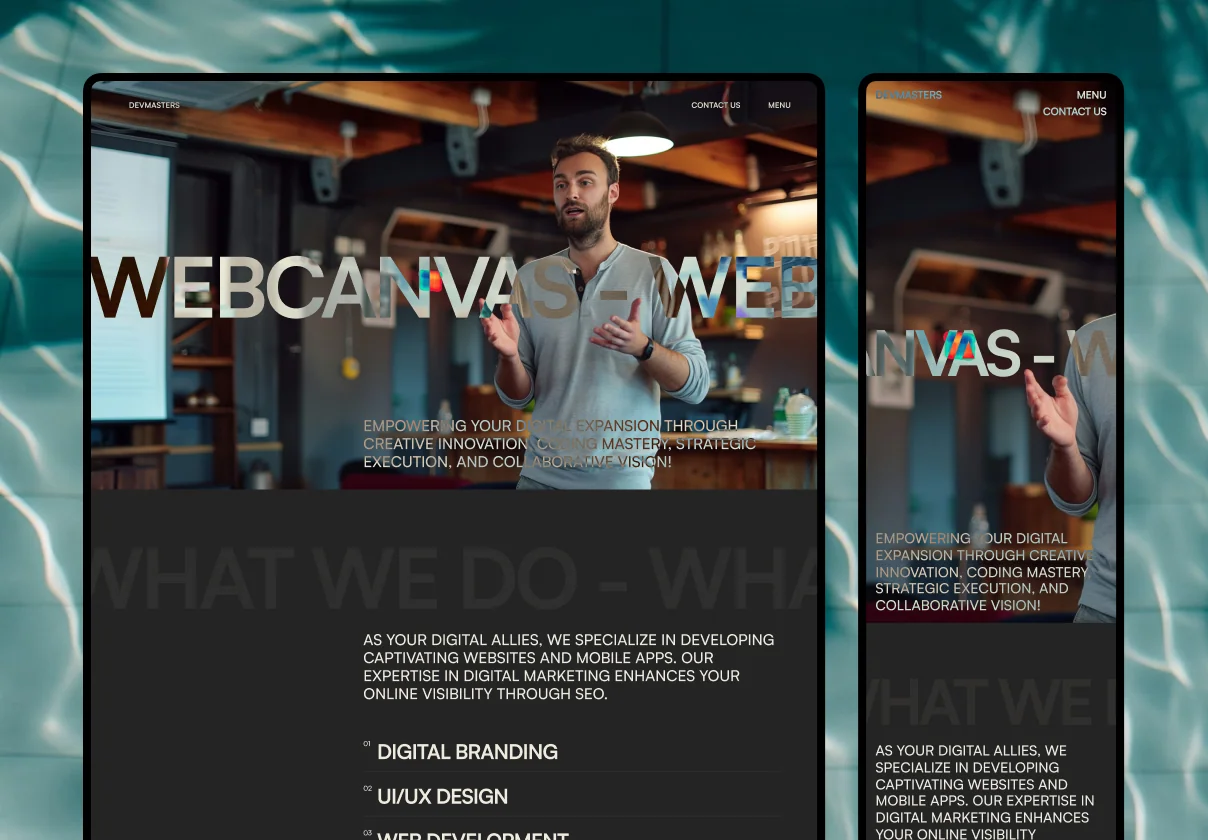 Webcanvas Studio coded template