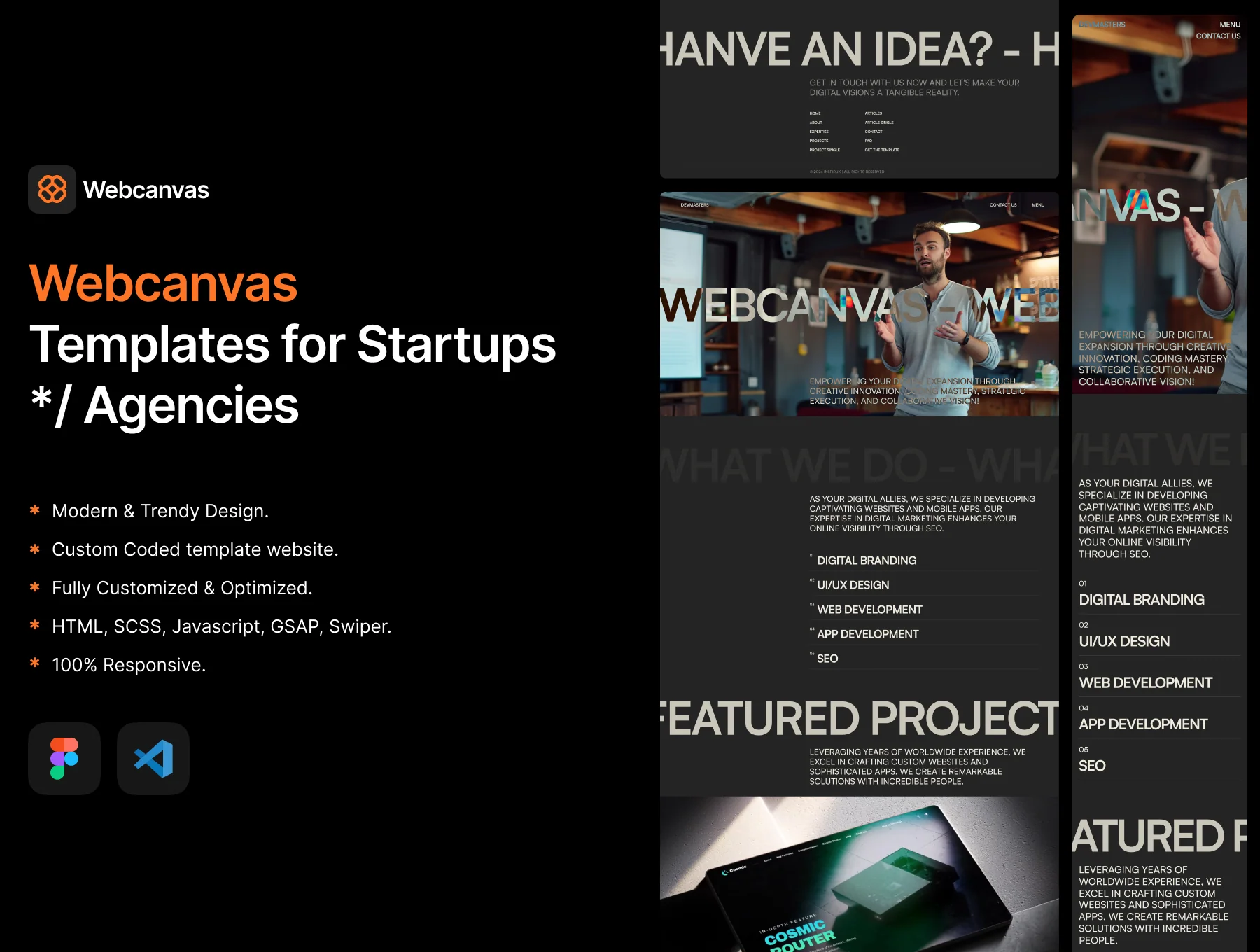 Webcanvas Studio coded template