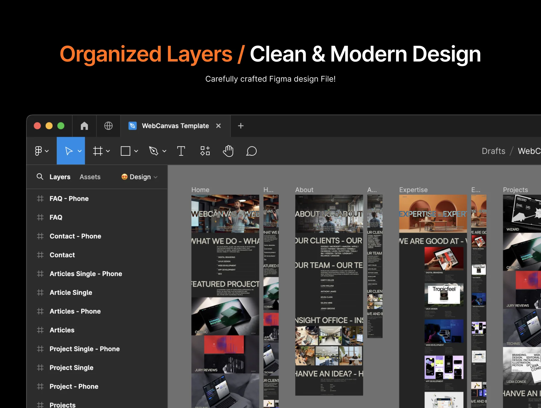 Webcanvas Studio coded template 3
