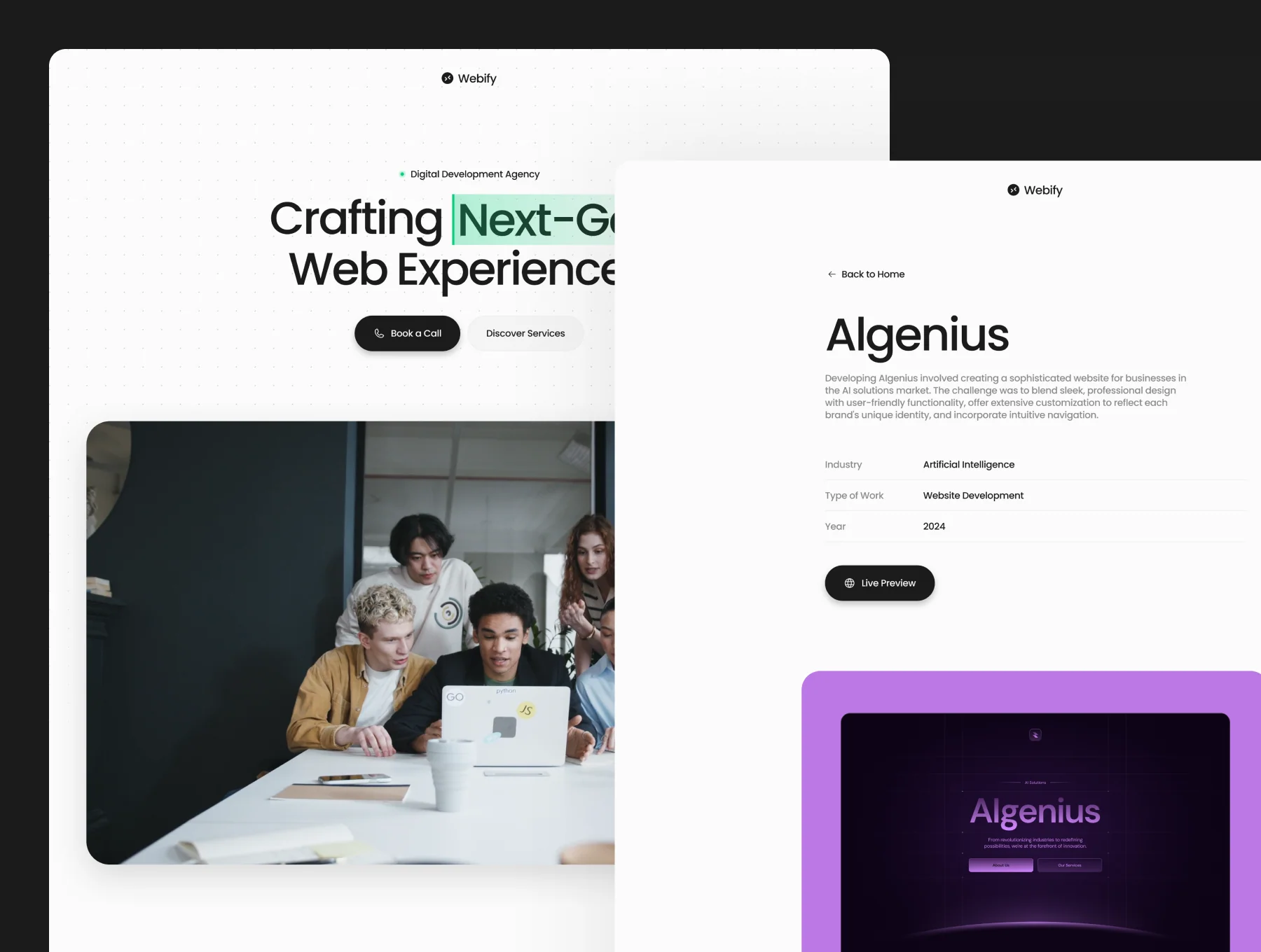 Webify — Development Agency Website 2