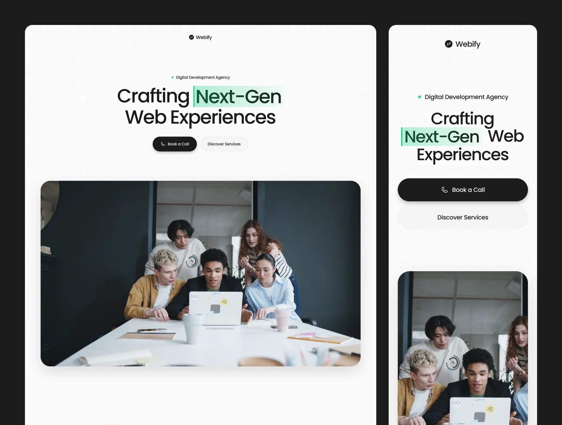 Webify — Development Agency Website 3