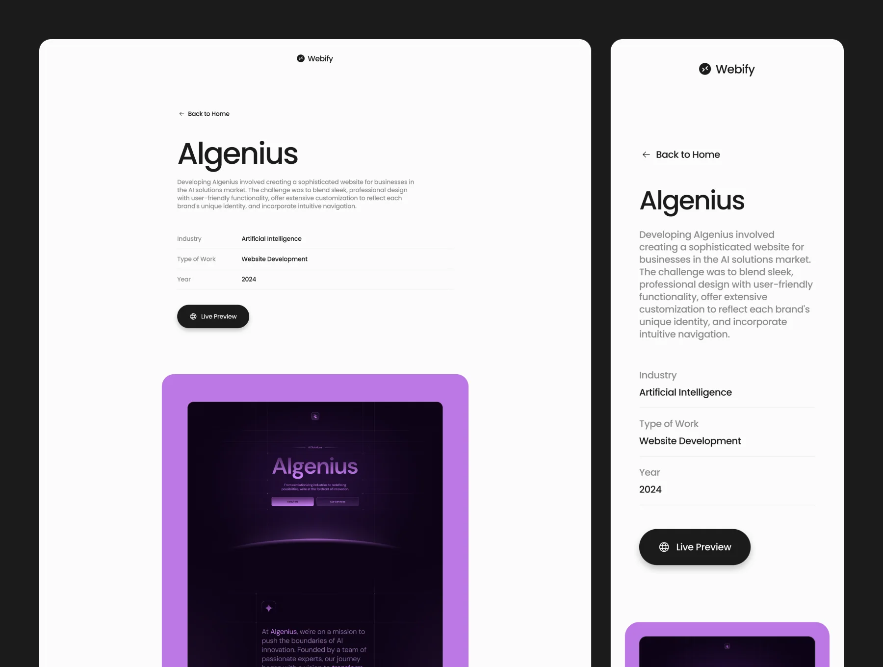 Webify — Development Agency Website 4