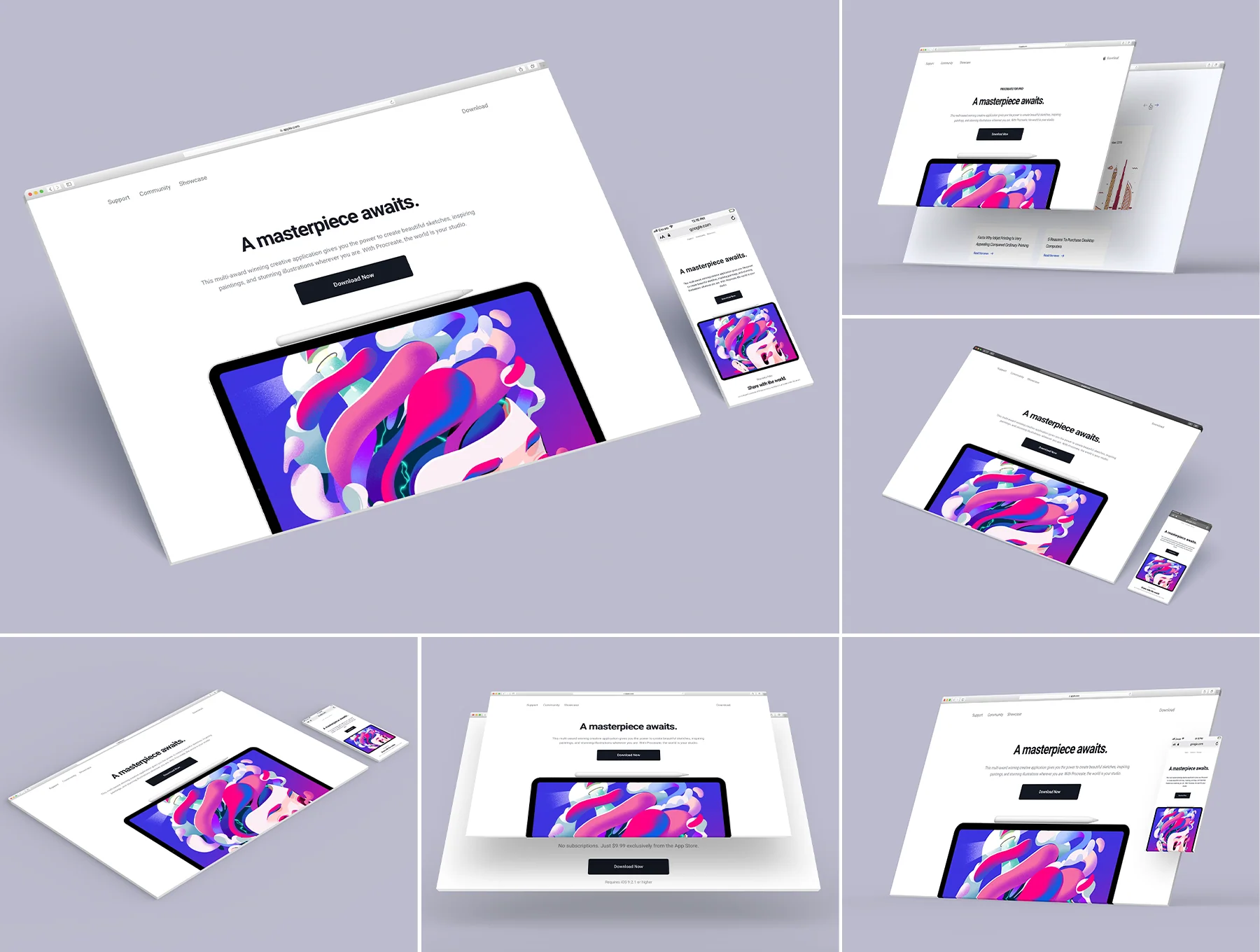 Website Browser Mockup