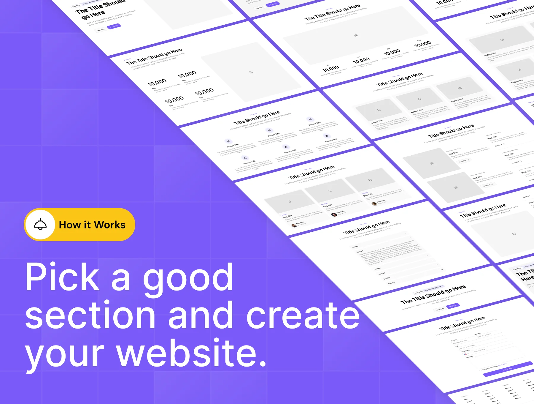 Website Builder Sections UI Kit +200 Sections 3