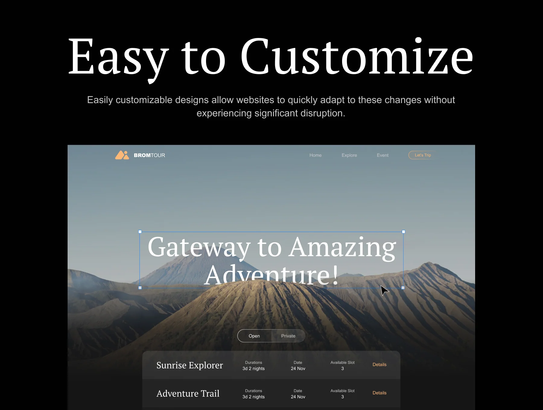 Website for Tourist Destination 2